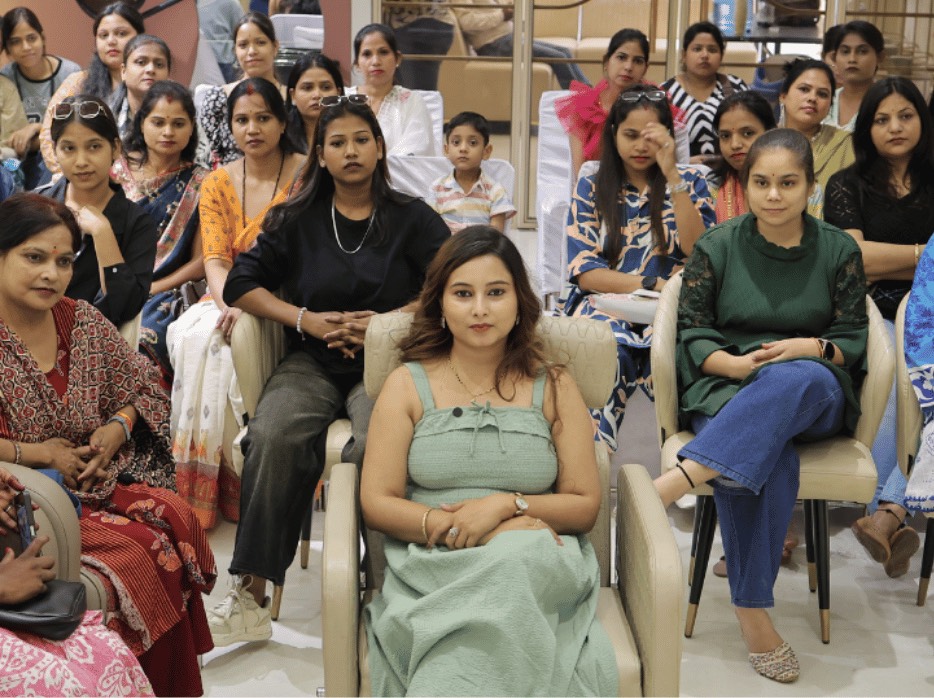 A full house at a Ritu Upadhyay Makeover academy session in Agra